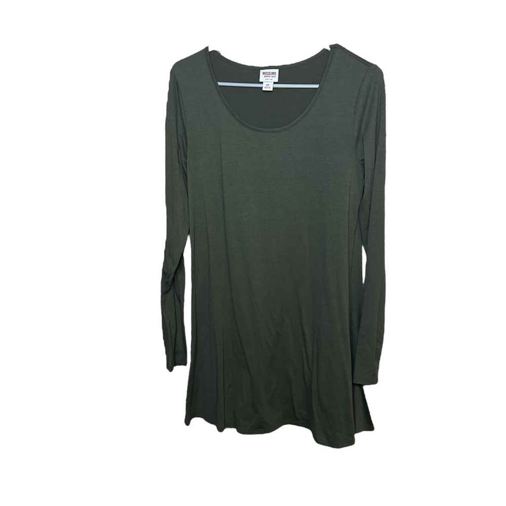 Mossimo Green Long Sleeve Basic Dress Small